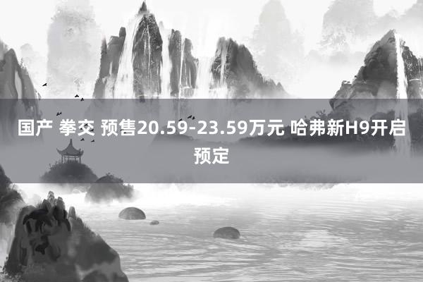 国产 拳交 预售20.59-23.59万元 哈弗新H9开启预定