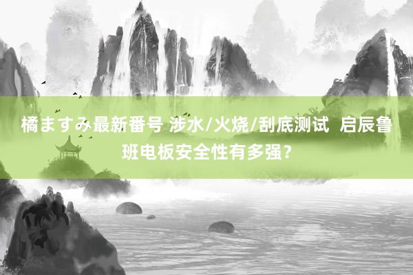 橘ますみ最新番号 涉水/火烧/刮底测试  启辰鲁班电板安全性有多强？